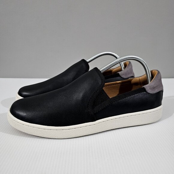 UGG Shoes - Ugg Cas Slip On Sneaker Casual Loafer Womens Shoe Black Leather Size 10